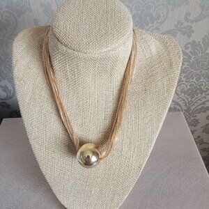 Multi-Layer Snake w/Gold Tone Sphere